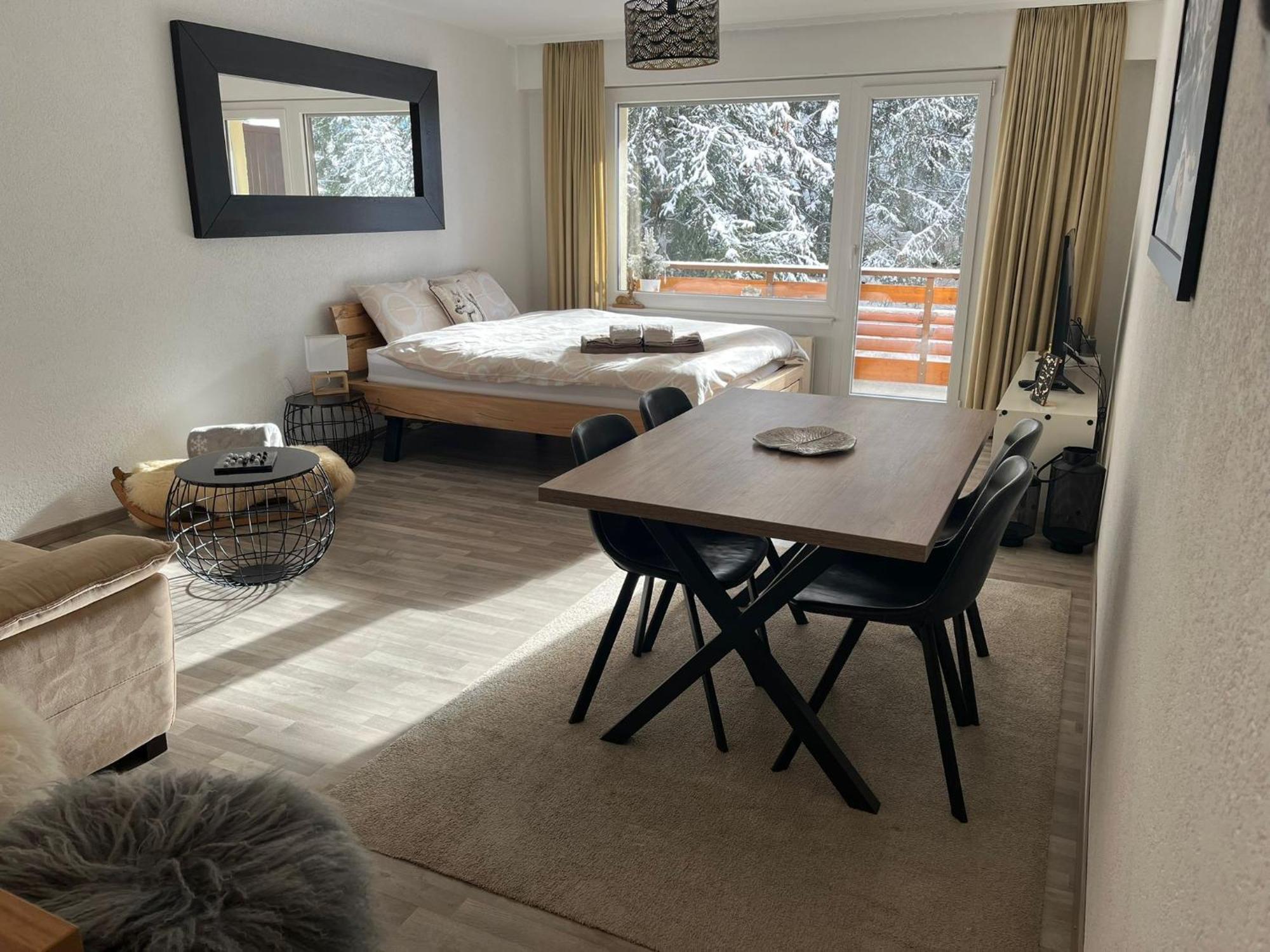 Grand Studio Au Centre De Crans Экстерьер фото